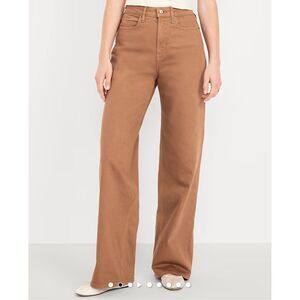 Old Navy Extra High Rise Wide Leg Jeans Rare Earth Size 6 NWT
